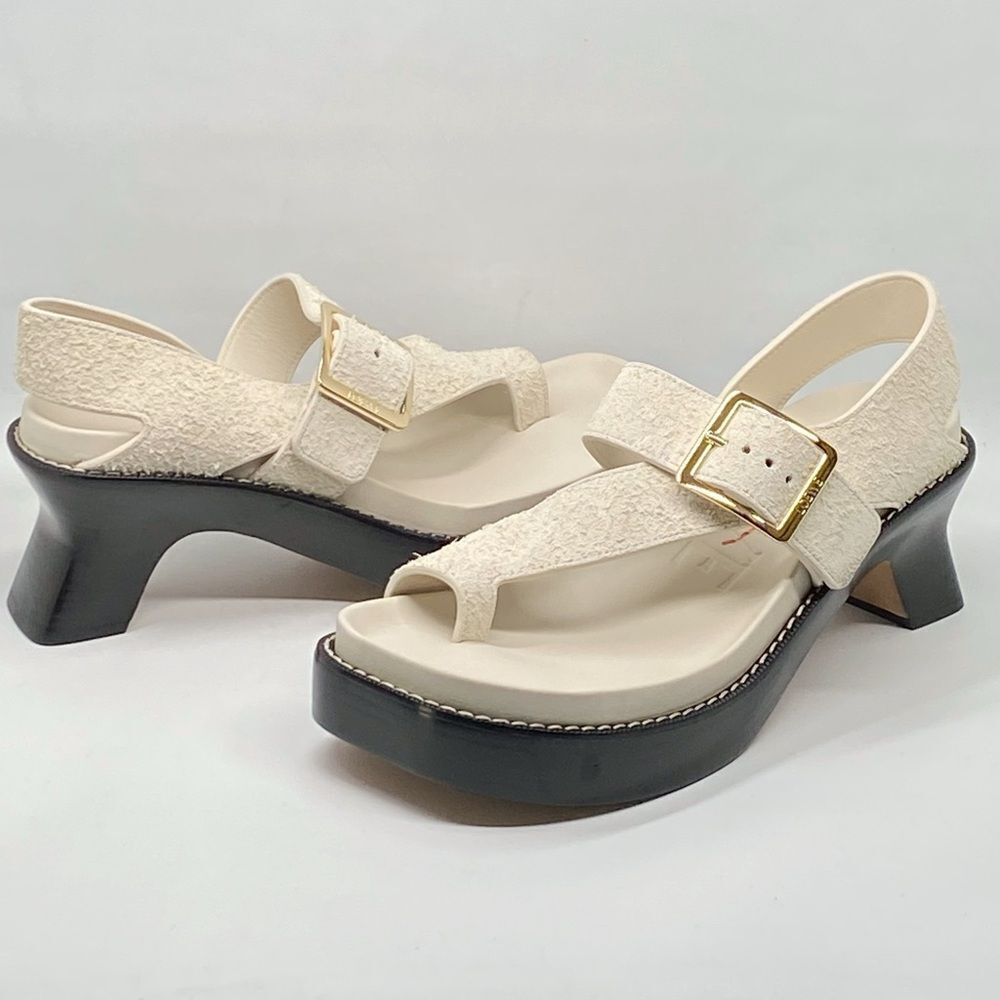 Loewe Ease heel suede sandal size 41 - Picture 5 of 15
